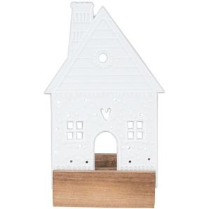 Lichtobjekt Lebkuchenhaus Lebkuchenhäuschen für Teelichter