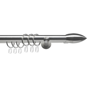 Liedeco Gardinenstange CELBULLE02SG2L, Ø 25 mm, 2-läufig, Fixmaß, mit Bohren, verschraubt, Metall, 2-läufig im Fixmaß Ø 25/20 mm