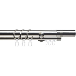 Liedeco Gardinenstange CELZYLIN02SG2L, Ø 25 mm, 2-läufig, Fixmaß, mit Bohren, verschraubt, Metall, 2-läufig im Fixmaß Ø 25/20 mm