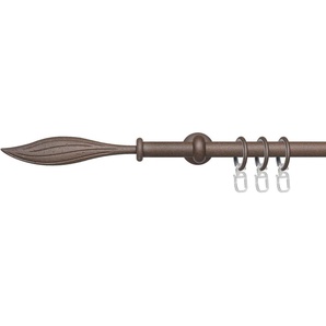 Liedeco Gardinenstange Esp Blatt, Ø 16 mm, 1-läufig, Fixmaß, mit Bohren, verschraubt, Metall, 1-läufig im Fixmaß Ø 16 mm