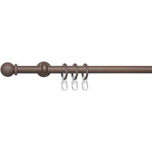Liedeco Gardinenstange Esp Kugel, Ø 16 mm, 1-läufig, Fixmaß, mit Bohren, verschraubt, Metall, 1-läufig im Fixmaß Ø 16 mm