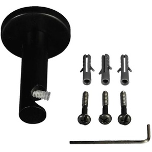 Gardinenstangenhalter LIEDECO Gardinenstangenhalterungen Gr. Ø 16 cm, schwarz Gardinenstangenhalter Gardinenstangenhalterungen für Gardinenstangen Ø 16 mm