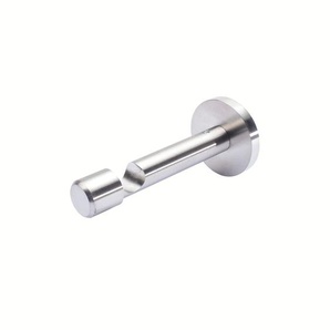 Gardinenstangenhalter LIEDECO Träger 1lfg mit Schraubkappe für 16 mm Gardinenstangen Skandinavia Gardinenstangenhalterungen Gr. Länge: 10,7 cm, silberfarben (edelstahlfarben) Gardinenstangenhalter Gardinenstangenhalterungen Halter, Träger für Stangen,