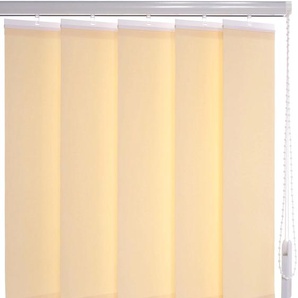 Lamellenvorhang LIEDECO Vertikalanlage 127 mm Jalousien Gr. 250 cm, 150 cm, beige (cream) Lamellen