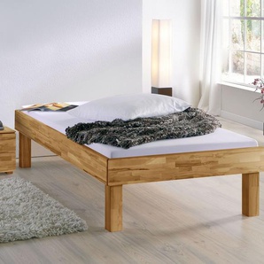 Liege Madrid Komfort, Buche natur, 200x210 cm, Fußhöhe 30 cm - Bettrahmenhöhe 48 cm