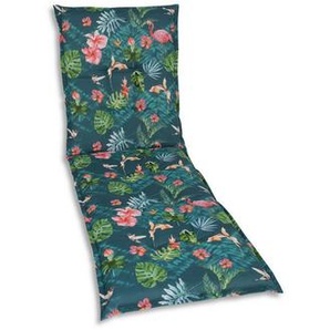 Liegenauflage, Blau, Grün, Rosa, Textil, Flamingo, Füllung: Schaumstoff, Vlies, 60x7x190 cm, Oeko-Tex® Standard 100, pflegeleicht, hochwertige