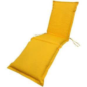 Liegenauflage INDOBA Premium Polsterauflagen Gr. B/H/T: 50 cm x 190 cm x 9 cm, Polyester-Baumwolle, 1 St., gelb Liegenauflagen