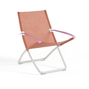 Liegestuhl Snooze in matt white/pomegranate Stahl/100% Polychlorid Emutex