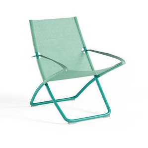 Liegestuhl Snooze in ocean green/mint Stahl/100% Polychlorid Emutex