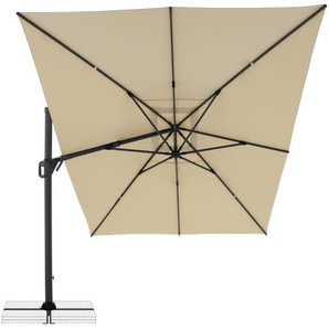 LIFE SIDE Sonnenschirm 300x400, 8tlg. D. 822 sand