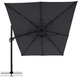 LIFE SIDE Sonnenschirm 300x400, 8tlg. D. 840 anthrazit