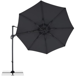 LIFE SIDE Sonnenschirm ø310, 8tlg. D. 840 anthrazit neigbar, schwenkbar, 360° drehbar