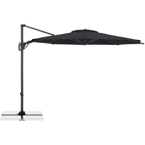 LIFE SIDE Sonnenschirm ø310, 8tlg. D. 840 anthrazit neigbar, schwenkbar, 360° drehbar