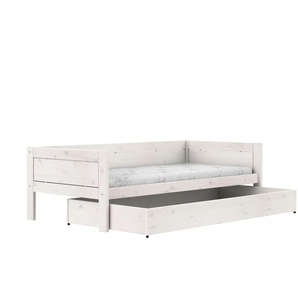Lifetime Einzelbett mit Bettkasten  Basis ¦ weiß ¦ Maße (cm): B: 207 H: 64 T: 102.0