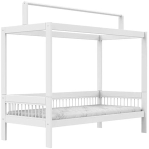 Lifetime Einzelbett mit Dachkonstruktion  Breeze ¦ weiß ¦ Maße (cm): B: 207 H: 192 T: 102.0