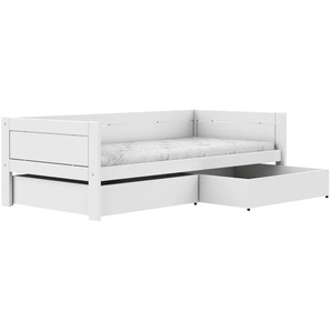 Lifetime Einzelbett mit Doppelbettkasten Basis ¦ weiß ¦ Maße (cm): B: 207 H: 64 T: 102.0