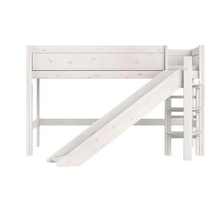 Lifetime Hochbett mit Rutsche  Basis ¦ weiß ¦ Maße (cm): B: 207 H: 128 T: 192.0