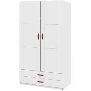 Lifetime Kleiderschrank - weiß - Materialmix - 100 cm - 201,5 cm - cm 53,0 | Möbel Kraft