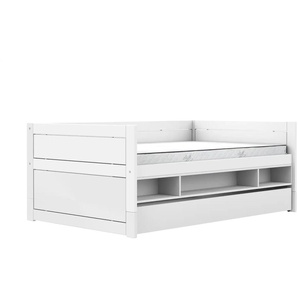 Lifetime Kojenbett mit Stauraum und Bettkasten 120cm  Basis ¦ weiß ¦ Maße (cm): B: 207 H: 83 T: 132.0