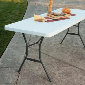 Lifetime-Kunststoff-Klapptisch - grau -