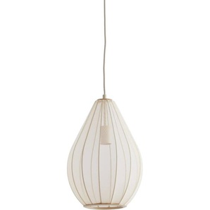 Light&living - hängeleuchte - Itela - beige weiß - textil - ø