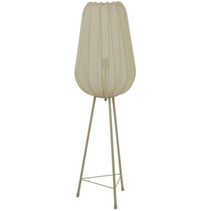 Light & Living Stehleuchte Plumeria , Braun , Textil , 132 cm , Lampen & Leuchten, Innenbeleuchtung, Stehlampen, Stehlampen