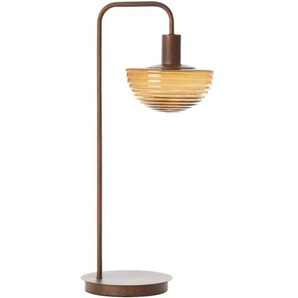 Light&living - tischlampe - Baylie - braun - glas metall -