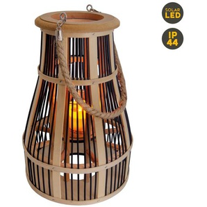 Light & More LED Dekoleuchte Korb mit Kerze orange mit Flammeneffekt 35 x 24 cm GLO773504047