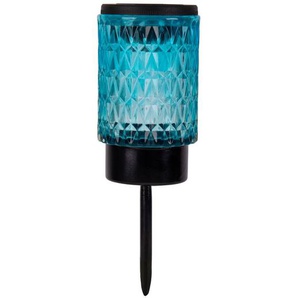 Light & More LED Solarleuchte Erdspieß blau GLO773504334