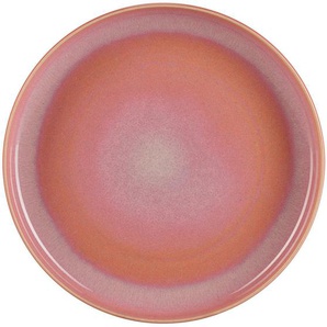 like.Villeroy & Boch Speiseteller Perlemor Coral, Rosa, Keramik, rund, Essen & Trinken, Geschirr, Teller, Speiseteller