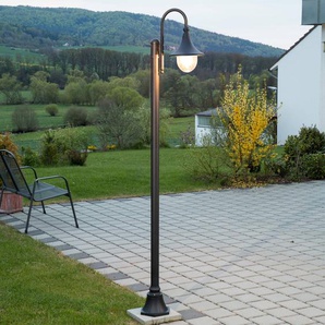 Lindby Außenleuchte Daphne, 220 cm, schwarz, E27, IP44 11091F2