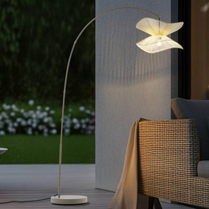 Lindby Außenstehlampe Valdorin, beige, 199 cm, IP44 10034456