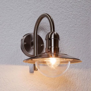 Lindby Außenwandleuchte Damion, 30 cm, Edelstahl, E27, IP44 DH02.213A