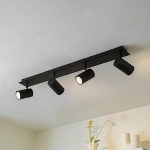 Lindby Deckenstrahler Joffrey, 80 cm, schwarz, 4-flg., GU10 9627884