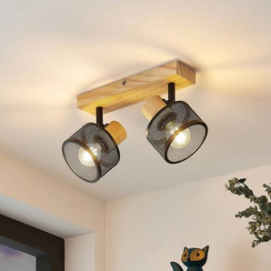 Lindby Evinora Deckenstrahler aus Holz, 2-flammig 9627254
