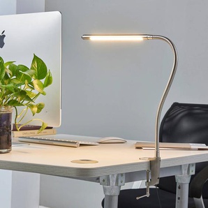 Lindby LED-Klemmleuchte Lionard, 53 cm, nickel matt, Metall 9620360