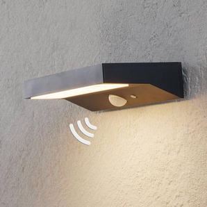 Lindby LED-Solar-Außenwandleuchte Maresia, Sensor, anthrazit 9988194