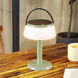 Lindby LED-Solar-Tischleuchte Mikkel, grün, dimmbar 10025899