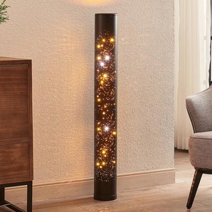 Lindby LED-Stehleuchte Lengla, schwarz/gold, Metall, 104 cm 9945417