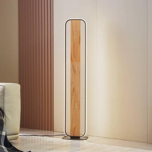 Lindby LED-Stehleuchte Romilda, grau, Holz, Höhe 122 cm 10031165