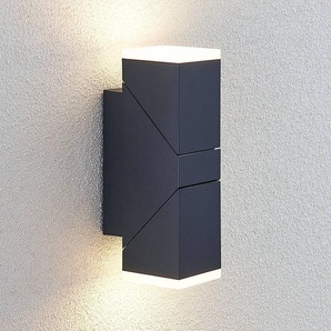 Lindby LED-Wandleuchte Sally, 22cm, anthrazit, IP54 9932007