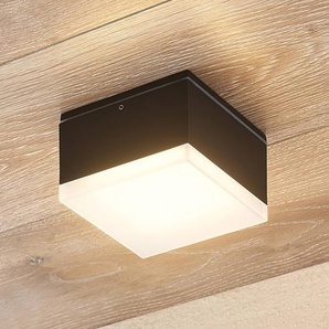 Lindby Mathea LED-Außen-Deckenleuchte, eckig 9915004