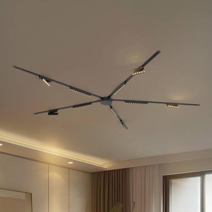 Lindby Schienensystem 48V Lumaro, 10 LED-Leisten, schwarz, CCT