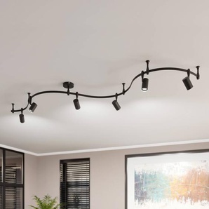 Lindby Schienensystem Delila, schwarz, flexibel einsetzbar 10026921
