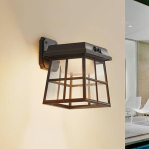 Lindby Solar-LED-Wandleuchte Latarka, Höhe 24 cm, Sensor 10025773