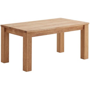 Linea Natura Ausziehtisch, Eiche, Holz, Eiche, massiv, rechteckig, eckig, 90x76x160-230 cm, Fsc, ausziehbar, Esszimmer, Tische, Esstische, Esstische