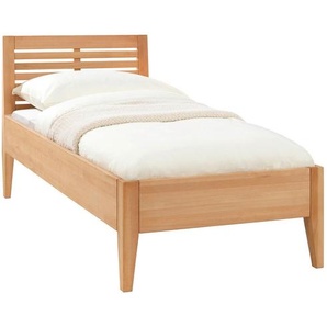 Linea Natura Bett, Buche, Holz, Buche, massiv, 90x200 cm, Schlafzimmer, Betten, Einzelbetten