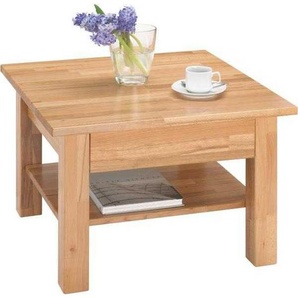 Linea Natura Couchtisch, Buche, Holz, Kernbuche, vollmassiv, 1 Schublade(n) Schubladen, quadratisch, eckig, 70x45x70 cm, Stauraum, Wohnzimmer, Wohnzimmertische, Couchtische