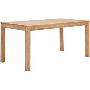 Linea Natura Esstisch, Wildeiche, Holz, Eiche, massiv, rechteckig, eckig, 85x75x160-210 cm, ausziehbar, in verschiedenen Größen erhältlich, Esszimmer, Tische, Esstische, Esstische ausziehbar