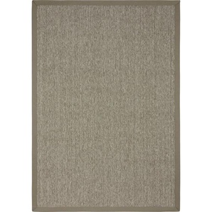 Linea Natura Flachwebeteppich , Grau , Textil , Bordüre , rechteckig , 133 cm , Teppiche & Böden, Teppiche, Outdoorteppiche
